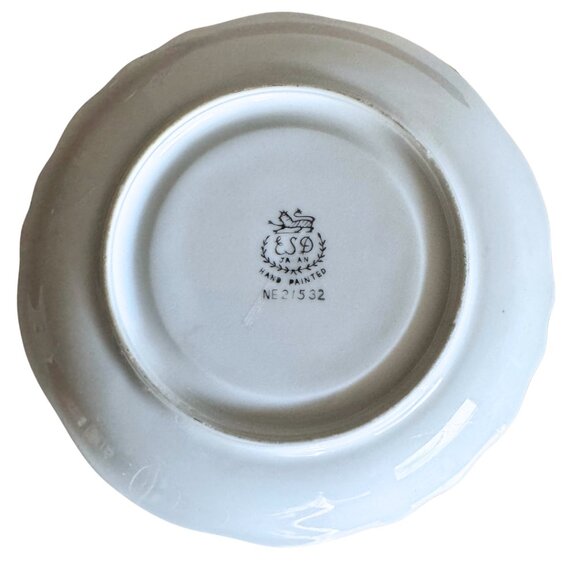 Lobster Creamer and Saucer Stamped ESD Japan Hand Painted Porcelain MCM Vintage - Picture 7 of 7